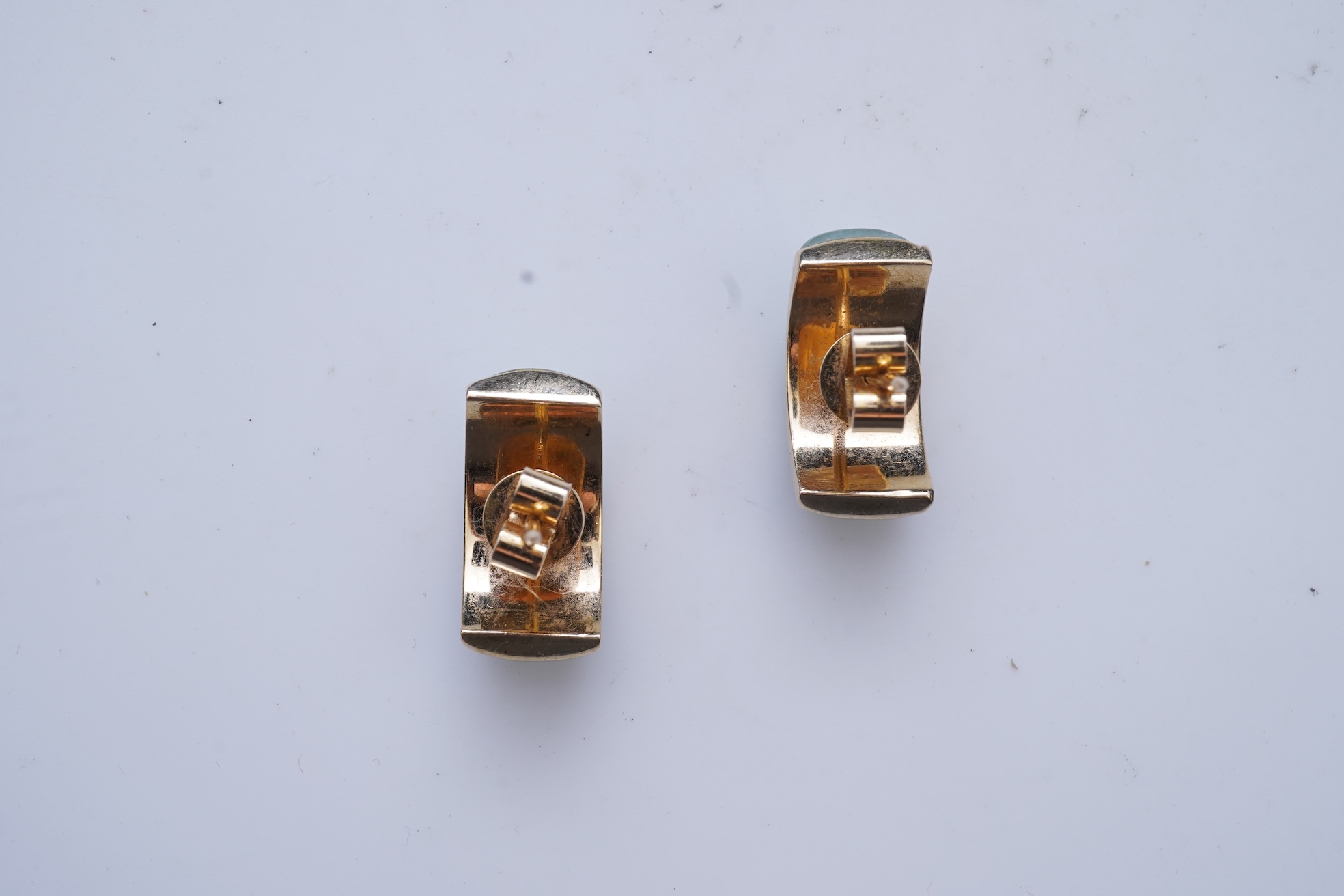 A pair of jadeite earrings